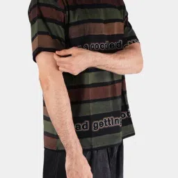 Botabochi Multi Cotton Regular fit Stripes T-Shirt image 5