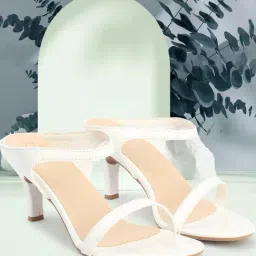 Carlton London Women's White Casual Stilettos-picture-17