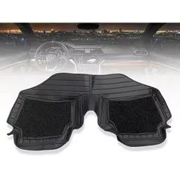 Auto Pearl 9X Car Floor Mats Luxury Leatherite Black Compatible For Hyundai Verna Type-5 2020, 9DMAT_BLK_Verna_Type5_2020 image 3