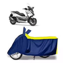 Auto Pearl Bike Cover for Honda Forza 300 (Yellow & Blue)-picture-32