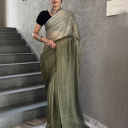 V3 FASHION STUDIO Striped Pure Chiffon Ready to Wear Jamdani Sarees image 1