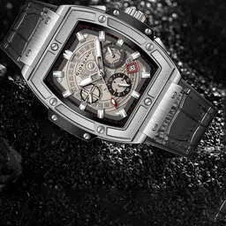 GIORDANO Men Dial & Leather Textured Straps Analogue Watch GZ-50098-07 image 3