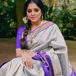 CANIZZARO Woven Design Zari Silk Blend Banarasi Saree image 2