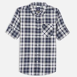 Allen Solly Junior Boys Spread Collar Checked Cotton Casual Shirt-picture-43