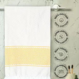 Saral Home Printed Cotton 400 GSM Quick Dry 2Pcs Soft Bath & Hand Towel Set- 59" x 29.52 "-image-79