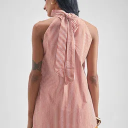 CHIC BY TOKYO TALKIES Striped Halter Neck Top & Shorts Co-Ords image 2