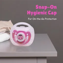 Adore Vento Jr - The Orthodontic Vented Pacifier with Multipurpose Storage Case-Pink image 5