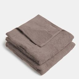 Jockey 2-Pcs Bamboo Cotton Blend Terry Brown Anti-Microbial 600 GSM Ultrasoft  Hand Towels-picture-14