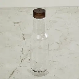 Home Centre Set of 4 Transparent & Black Solid Corsica Water Bottles 1000 ML image 3