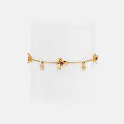 Shaya by CaratLane Forever United Bracelet in Gold Plated 925 Silver image 2