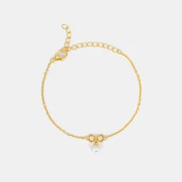 Shaya by CaratLane Pearls of Wisdom Bracelet in Gold Plated 925 Silver image 3