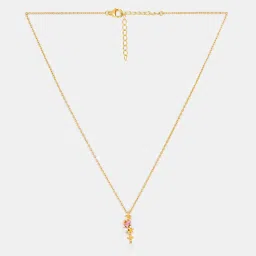 Shaya by CaratLane Always by your Side Necklace in Gold Plated 925 Silver image 3