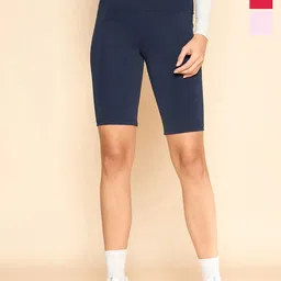 COLOR CAPITAL Women Pack Of 3 Slim-Fit Above Knee Tights-picture-36