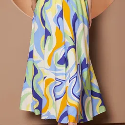 OTABU Printed High Rise Flared Palazzos image 5