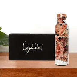 INTERNATIONAL GIFT Multicoloured Single Copper Printed Water Bottle-image-41