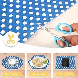 REVEXO Blue & White Printed Water-Resistant Shelf Liner image 2