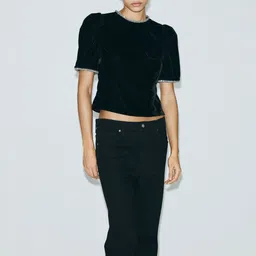 H&M Rhinestone-Embellished Velvet Top-picture-40