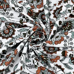 BLOCKS OF INDIA White & Blue Ethnic Motifs 120 TC King Bedsheet with 2 Pillow Covers image 5