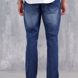 WROGN Men Slim Fit Mid-Rise Low Distress Light Fade Stretchable Jeans image 4