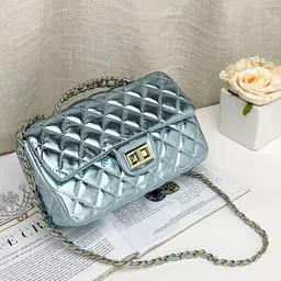 LULU & SKY Women Solid Quilted Satchel Bag-picture-16