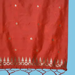 VredeVogel Ethnic Motifs Woven Design Straight Kurta & Trousers With Dupatta image 3