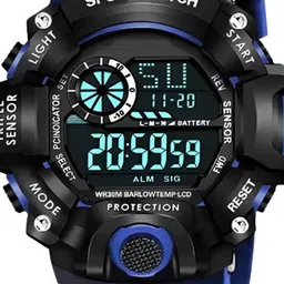 Hala Men Solid Round Regular Digital Watch Comes With Bracelet - G90 + King Bracelet image 3