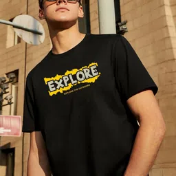 SWAGNOX Typography Printed Cotton Regular Fit T-shirt-picture-12