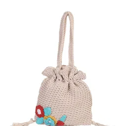 ITIHASIKALA Floral Textured Structured Handheld Bag image 2