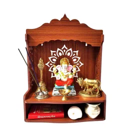 ARTIHC CRAFT Engineered Wood Wall Mounted Home Temple-picture-15