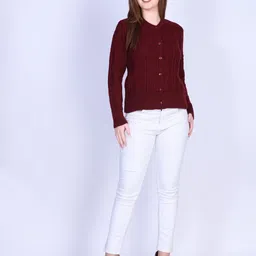 DressBerry Women Cable Knit Cardigan image 2