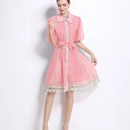 JC Collection Tie-Ups Detail Shirt Dress image 2