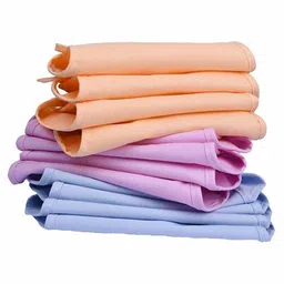 Mom's Home Double Layered Cotton Cloth Nappies Set of 6 - Coral Purple Blue-picture-25