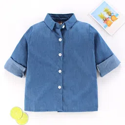 Kookie Kids Full Sleeves Shirt - Blue-picture-28