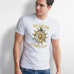 Seekbuylove Typography Printed Round Neck Pure Cotton T-shirt-picture-38