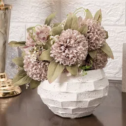 AARVI DECOR STUDIO White Ceramic Flower Vases-image-15