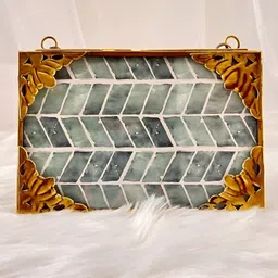 Timaya's Decor Yellow & Grey Metal Wall Rectangular Photo Frame-picture-42