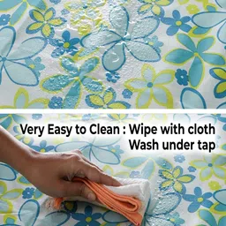 HOKIPO Blue & Yellow Floral Printed Waterproof & Sand Proof Foldable Picnic Mat Blanket image 3