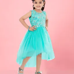 BAESD Floral Net Fit & Flare Midi Dress image 3