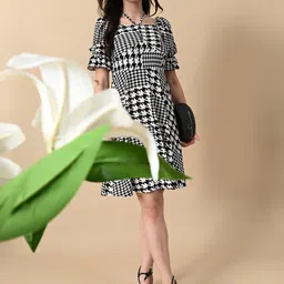 IUGA Print A-Line Dress image 2