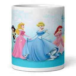 Mr UVD White Cartoon Characters Printed Ceramic Glossy Mug 350 ml-picture-19