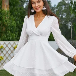 KPOP Puff Sleeve A-Line Dress-picture-38
