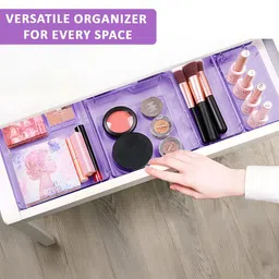 Kuber Industries Purple 16 Pieces Regular Makeup Organisers image 5