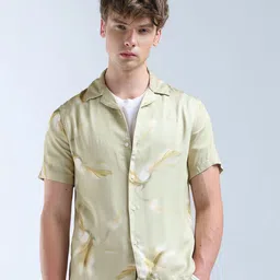 Flying Machine Regular Fit Floral Shirt-picture-17