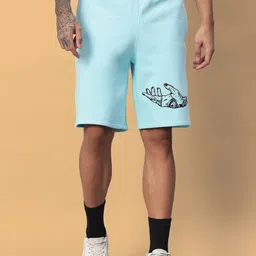 WEARDUDS Men Regular Fit Mid-Rise Woollen Shorts-image-12