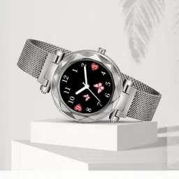 LAKSH Women Pack of 2 Printed Dial & Metal Straps Analogue Watch image 5