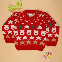 V-Mart Boys Graphic Printed Round Neck Long Sleeves Pullover-picture-30