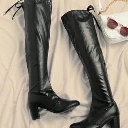 VALIOSAA Women Round Toe Slouchy Boots-picture-45