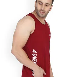 SLOWLORIS Pack Of 2 Printed Round Neck Sleeveless Bio-Wash Innerwear Vest image 3