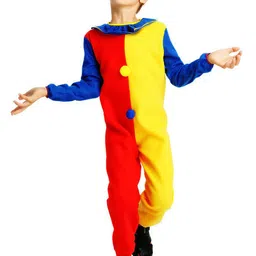Little Surprise Box LLP Boys Multi-color Clown, Halloween Costume Fancy Dress Up-4-6Y-image-94