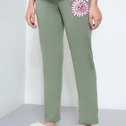 Dreamz by Pantaloons Women Graphic Printed Pure Cotton Straight-Leg Lounge Pants-image-36